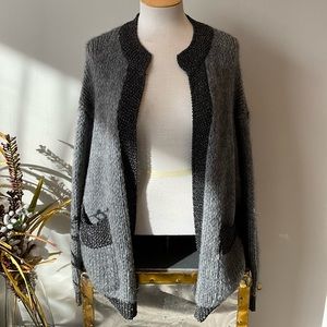 Essentiel Antwerp Grey And Black Cardigan - image 1